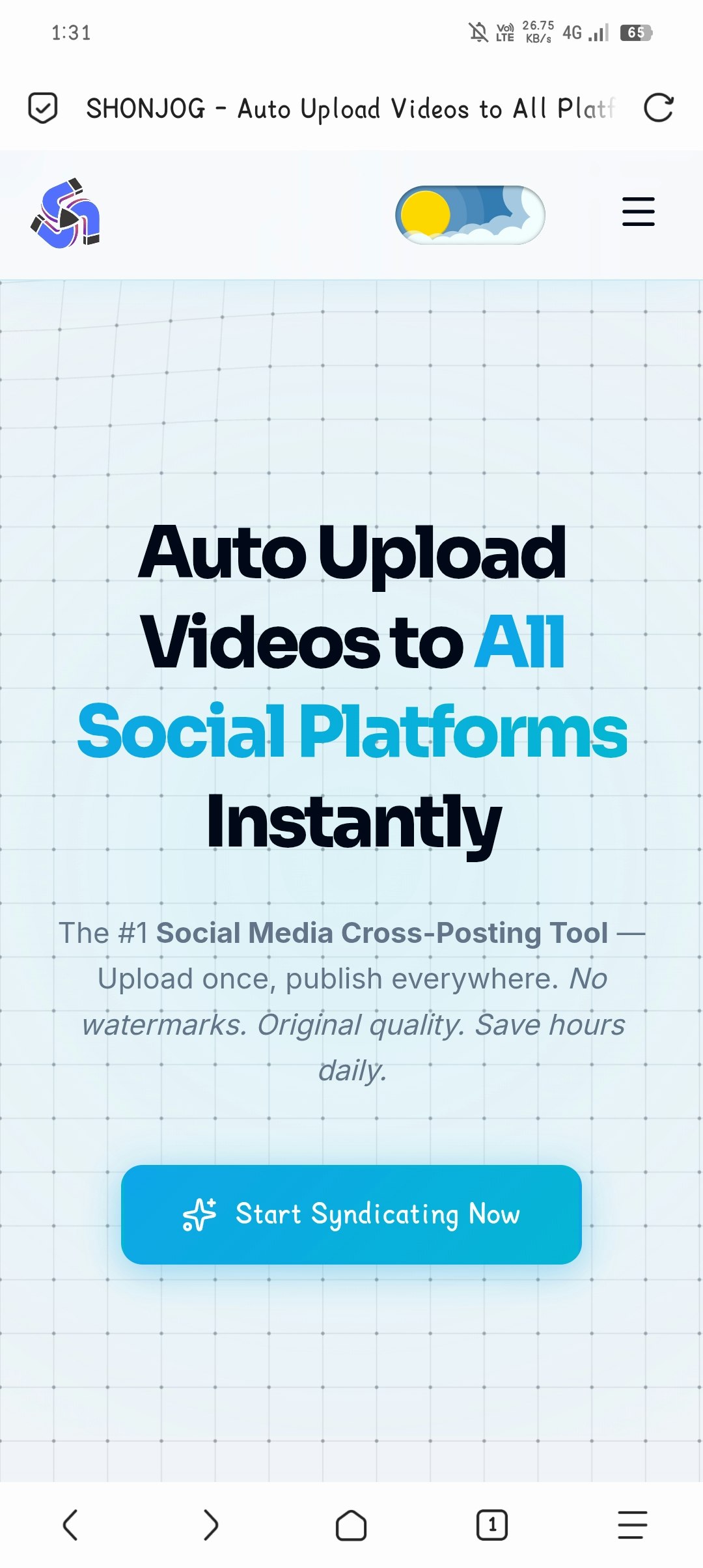 SHONJOG - Main product screenshot demonstrating key features and user interface