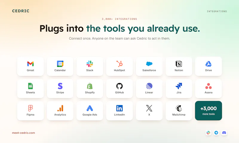 Cedric AI Teammate for Startups screenshot 4