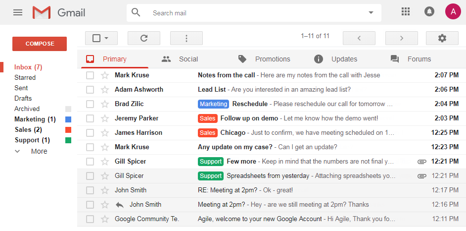 Gmail Classic Theme - AI gallery image