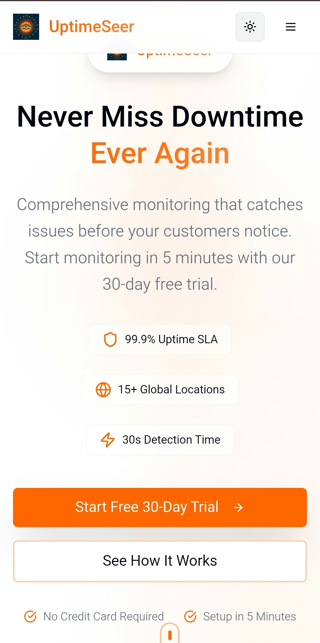 UptimeSeer - your monitoring expert gallery image
