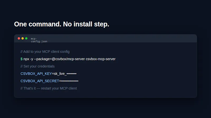 CSVBox MCP Server screenshot 3