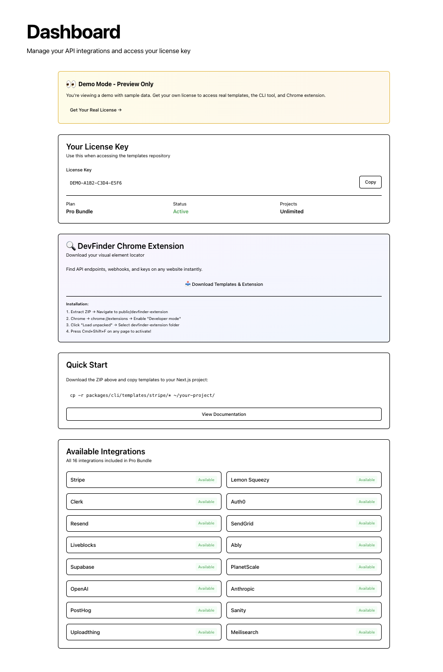 Integrate API gallery image