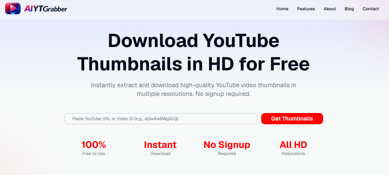 YouTube Thumbnail Downloader gallery image