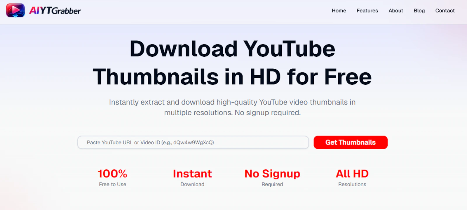 YouTube Thumbnail Downloader screenshot 1