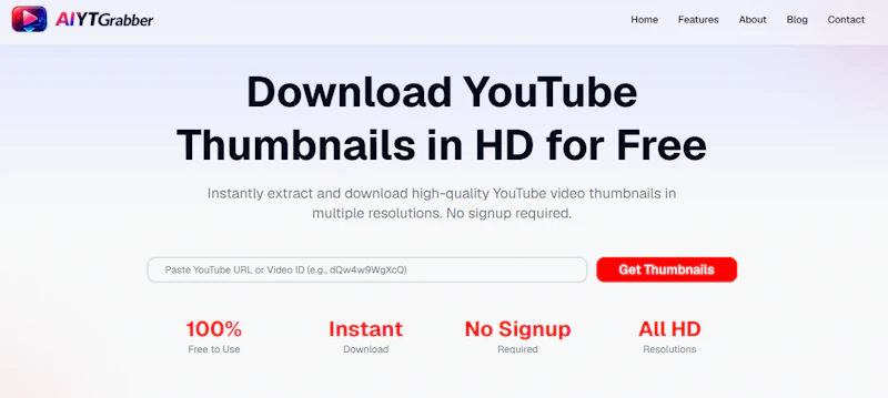 YouTube Thumbnail Downloader screenshot 1