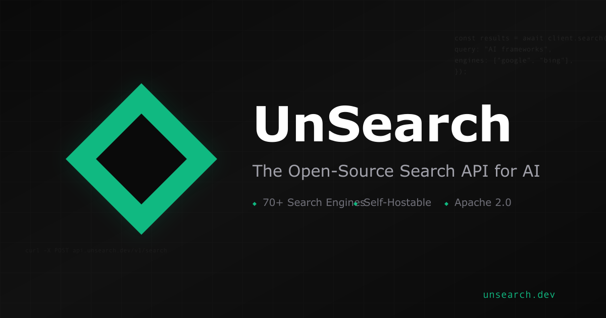 UnSearch - Main product screenshot demonstrating key features and user interface