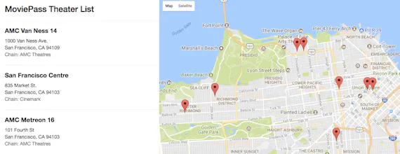 MoviePass Locations gallery image