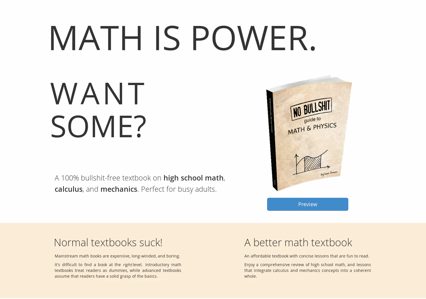 NO BS guide to MATH
