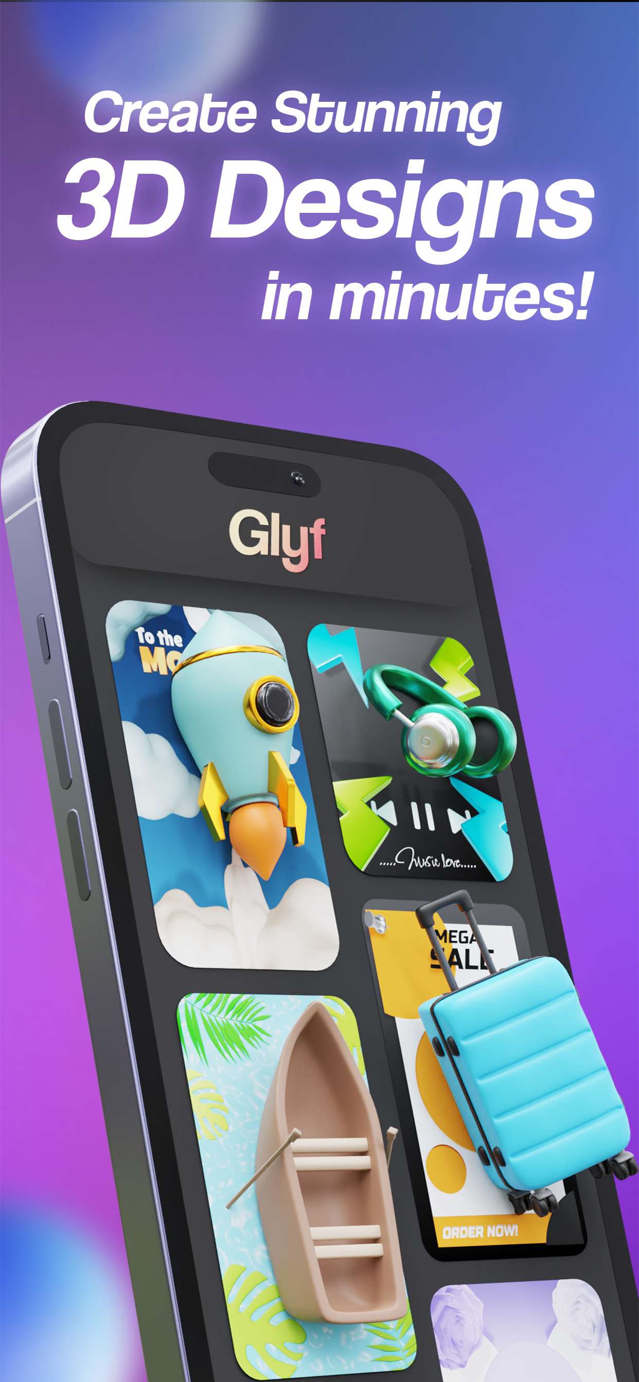 Generador de arte de AI 3D Glyf media 6