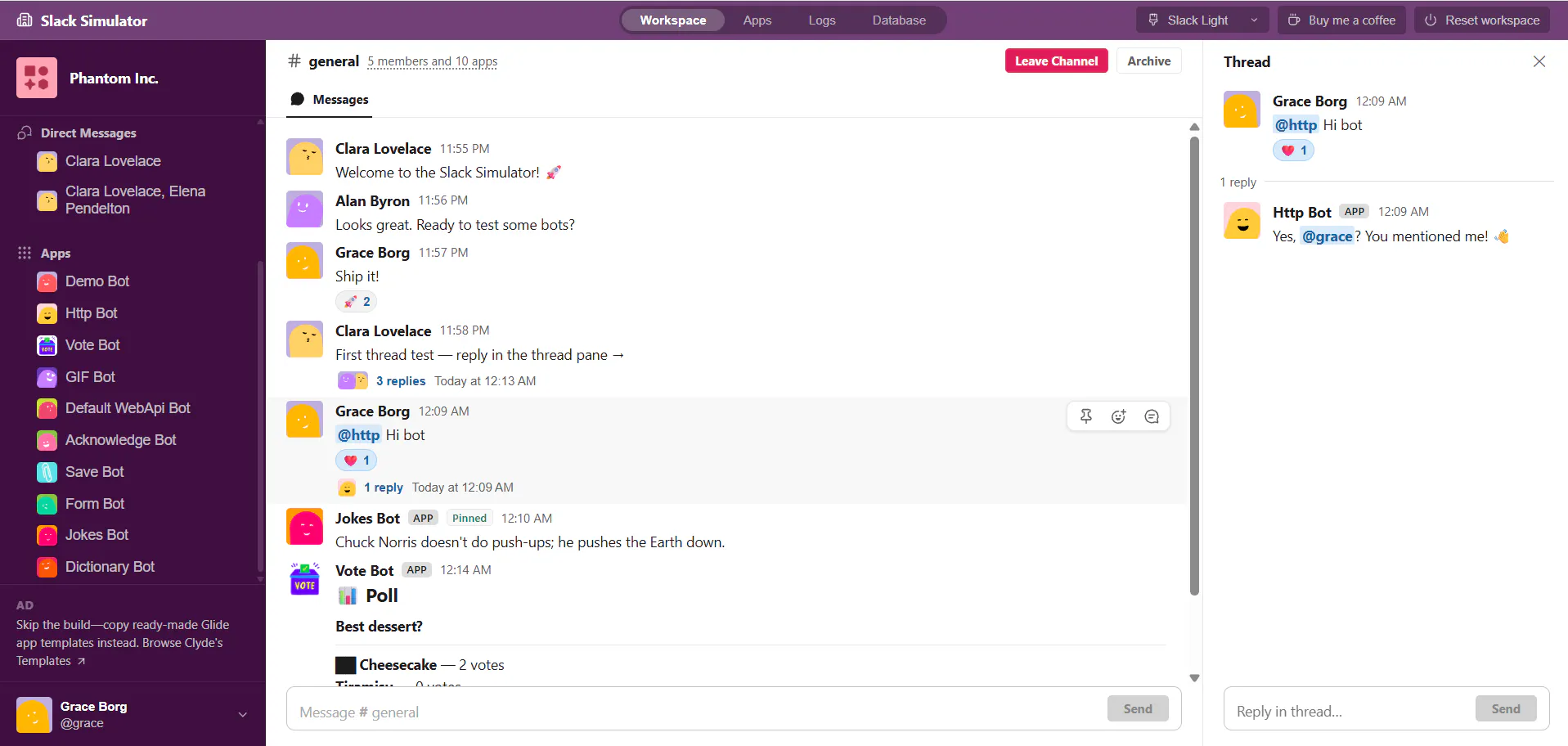 Slack Simulator gallery image