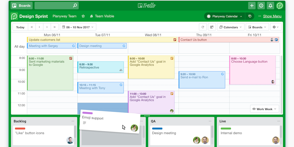 Planyway Google Calendar inside your Trello Product Hunt