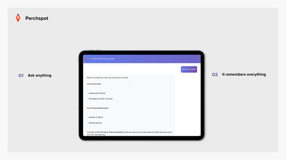 Perchspot - Screenshot 4 showing product features and functionality