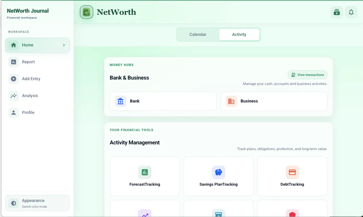 Networth Journal gallery image