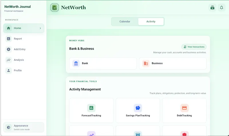 Networth Journal screenshot 3
