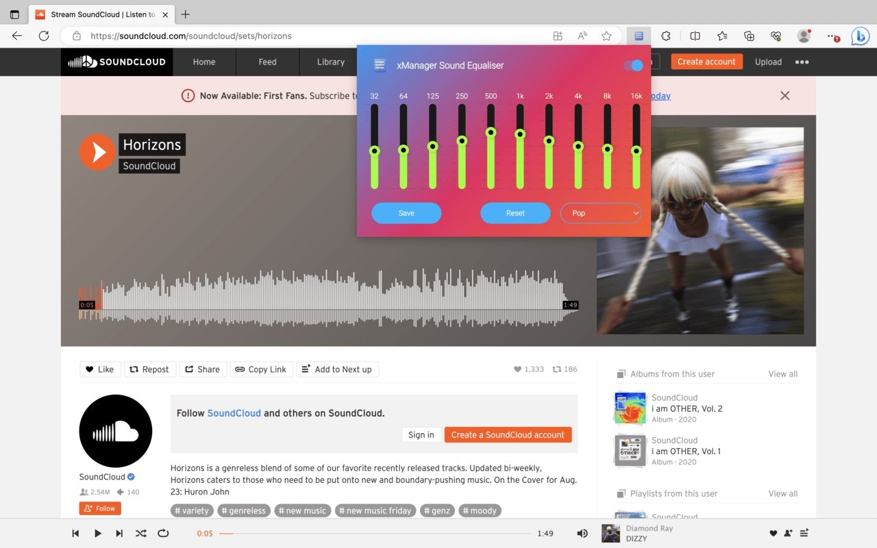 Xmanager Sound Equalizer - Xmanager Sound Equalizer、汎用性の高いMicrosoftアドオンメディア1