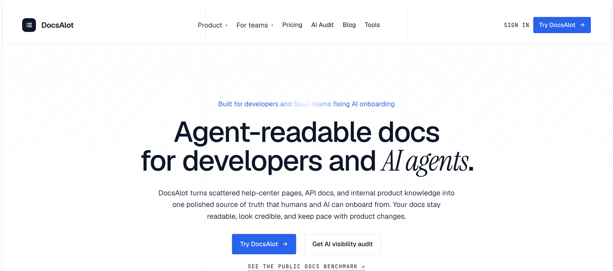 startuptile DocsAlot-Documentation that works for both humans and AI systems