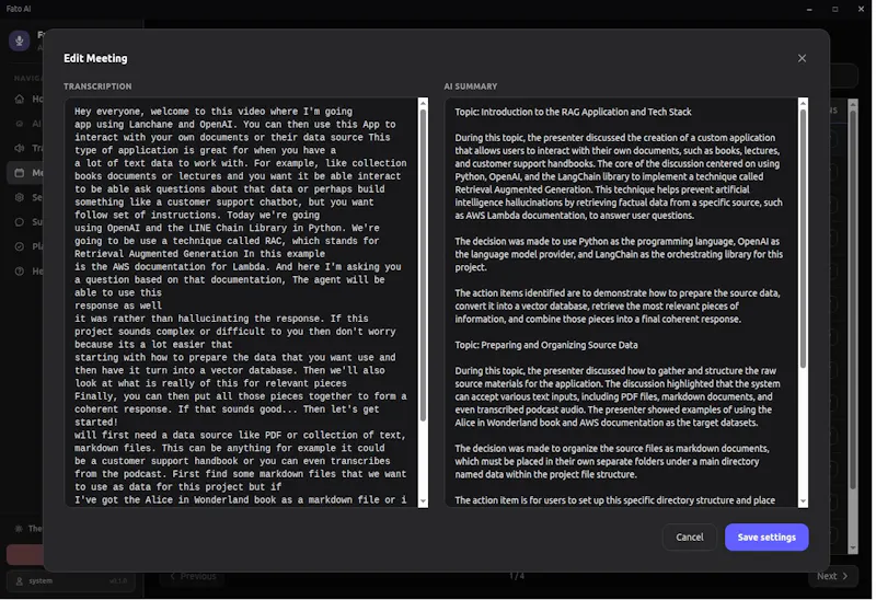 Fato AI screenshot 2