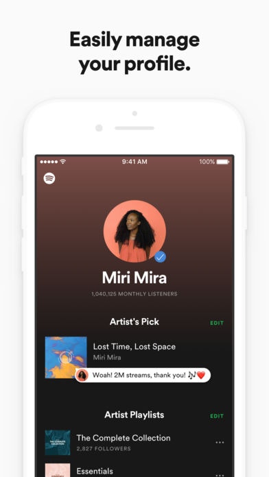 Spotify for Artists gallery image