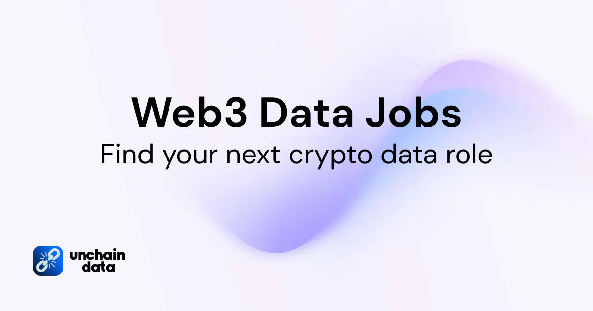 Web3 Data Jobs 제품 배너