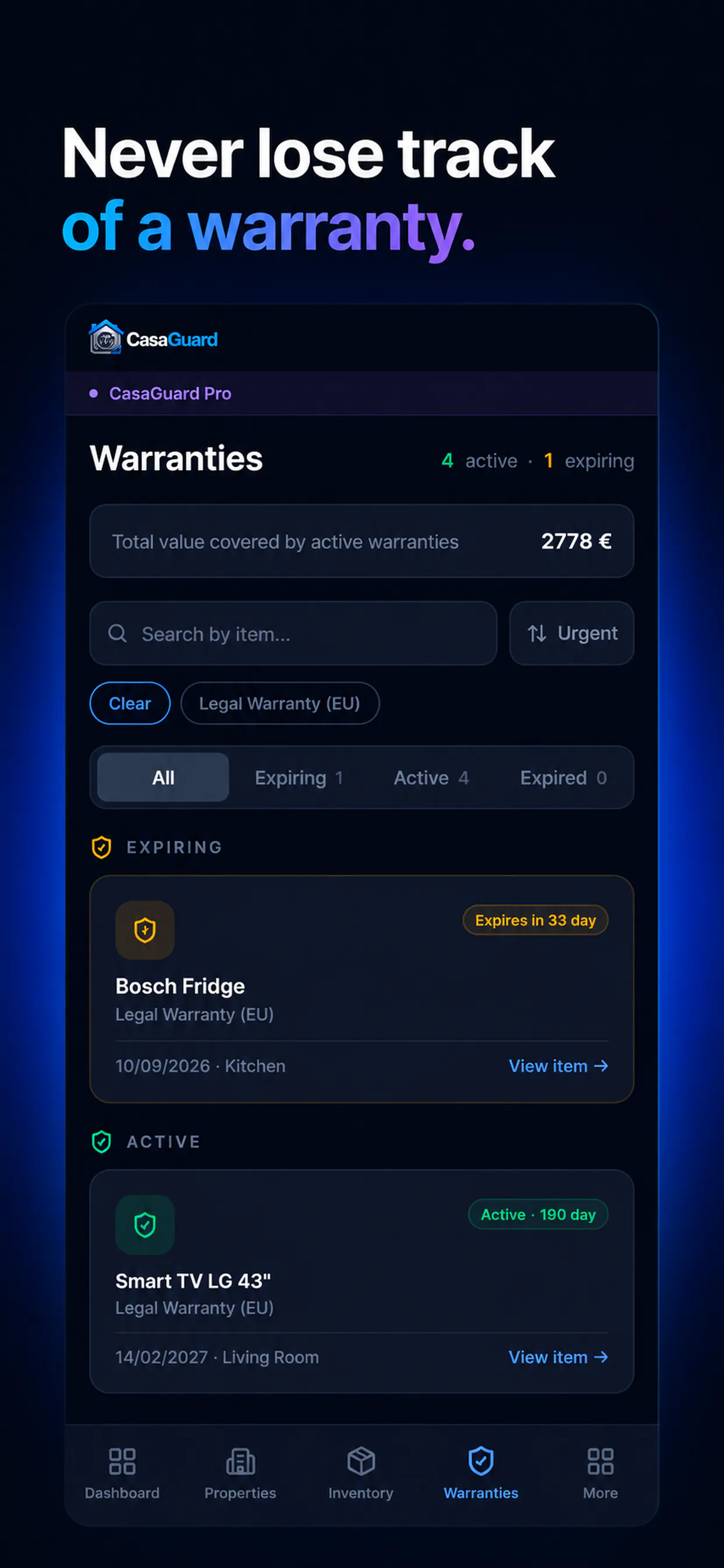 CasaGuard screenshot