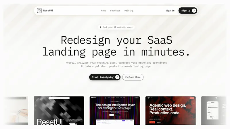 ResetUI screenshot 2