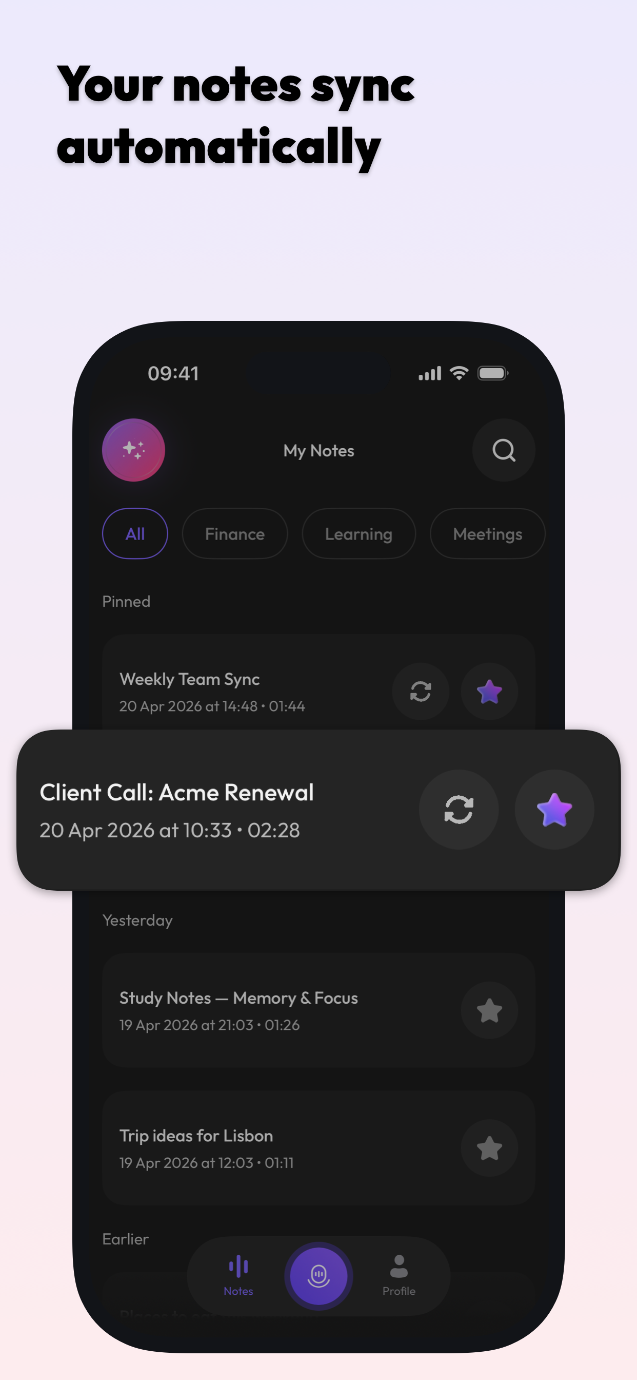 Nami: AI Voice Notes gallery image