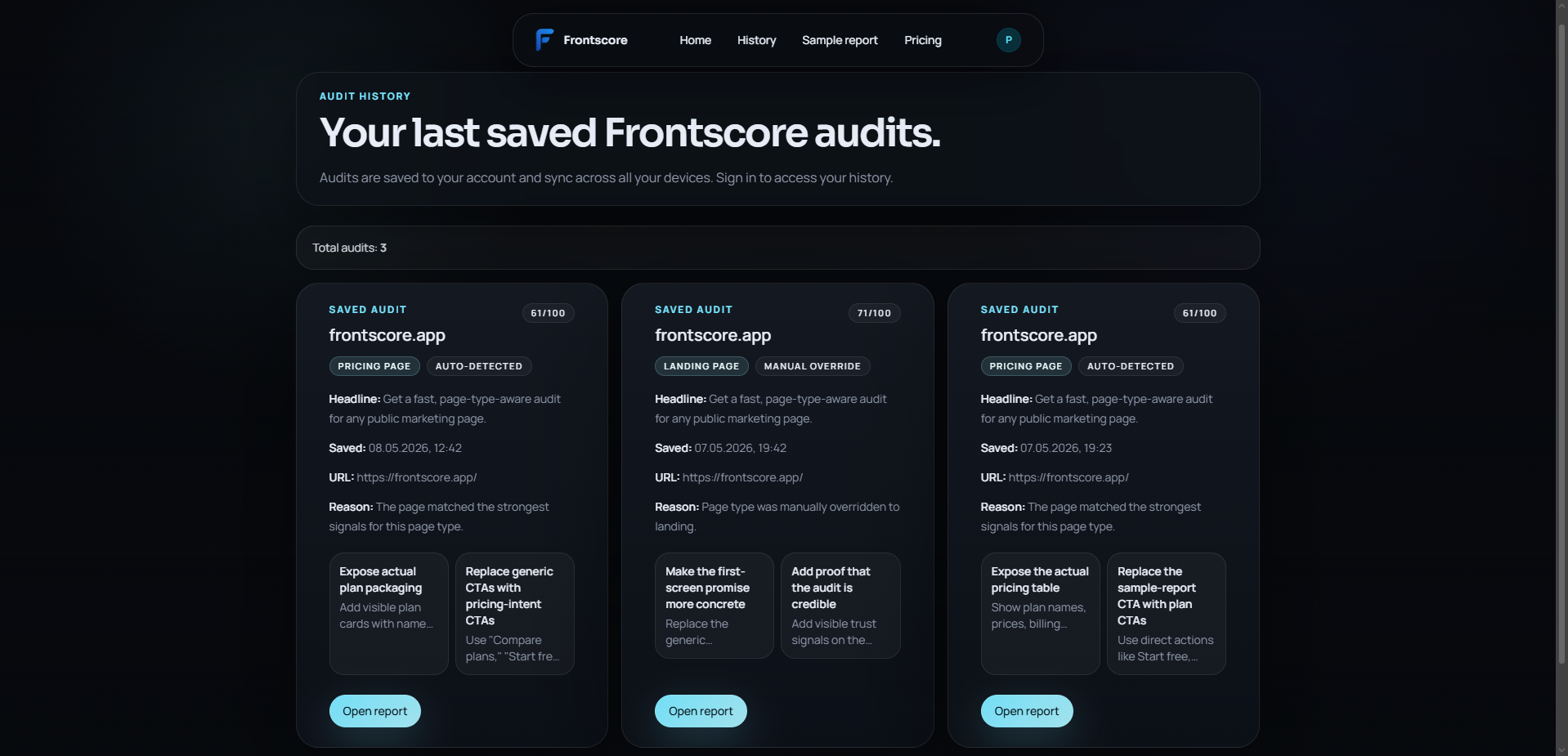Frontscore gallery image