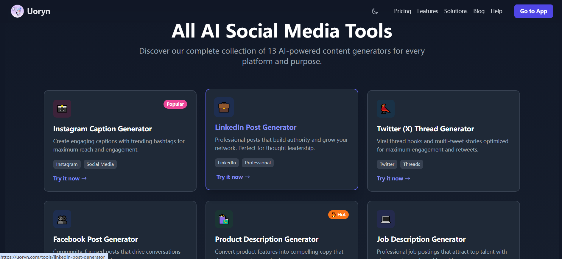 Free AI Social Media Post Generator gallery image