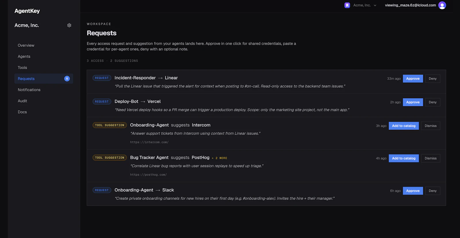 AgentKey — Agent Access Management screenshot 5