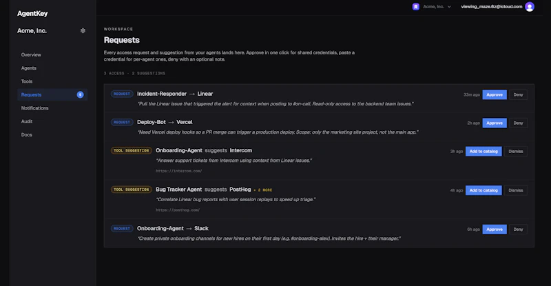 AgentKey — Agent Access Management screenshot 5