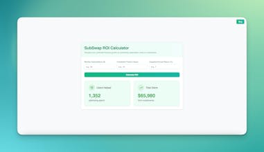 SubSwapROI Calculator gallery image