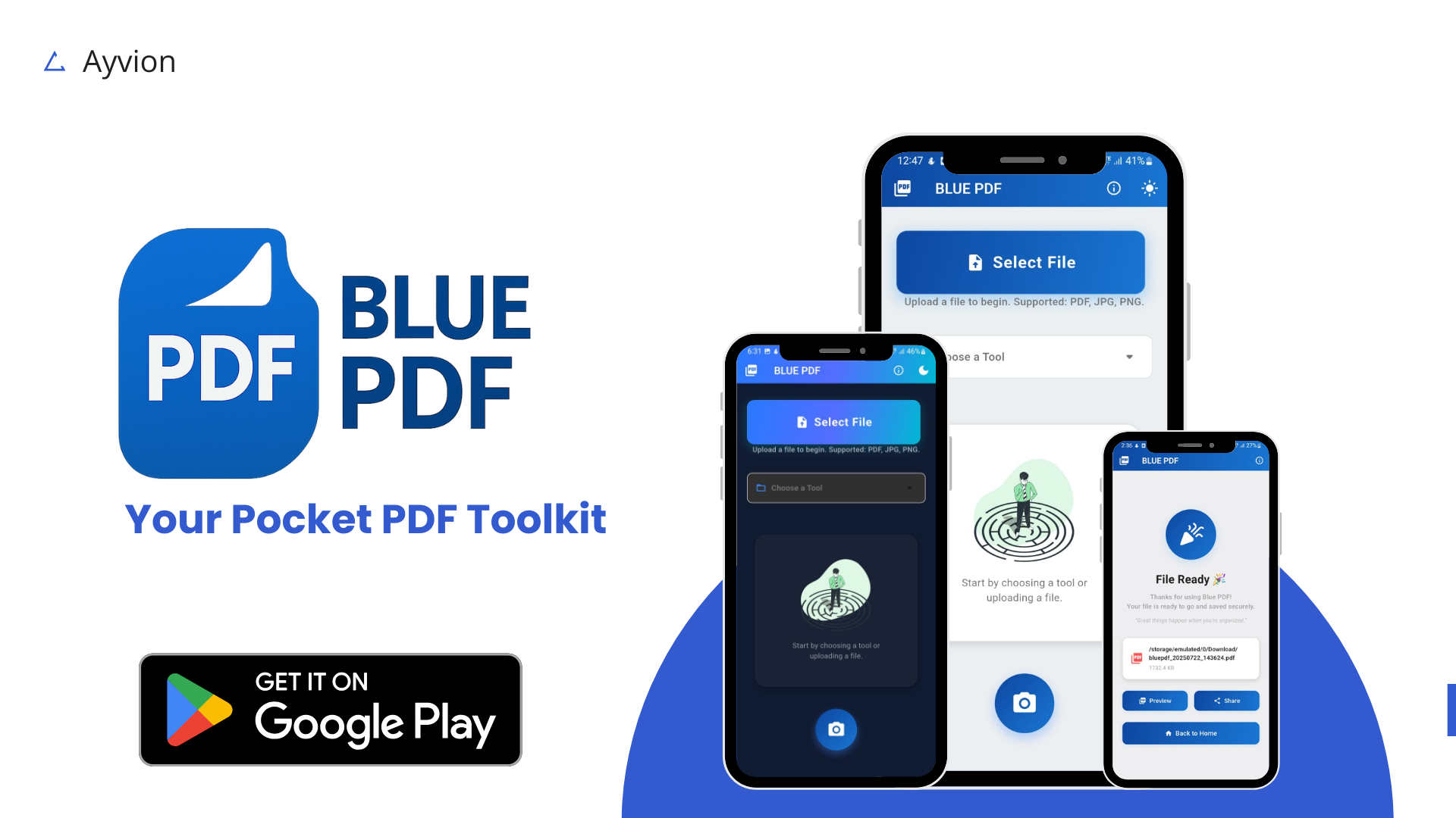 ब्लू पीडीएफ-ऑल-इन-वन पीडीएफ टूलकिट - Android के लिए एक हल्का, तेज और पूरी तरह से ऑफ़लाइन पीडीएफ टूल मीडिया 1