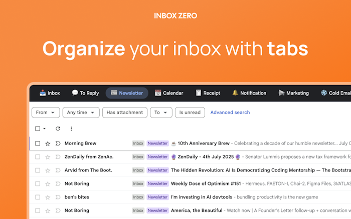 Inbox Zero Tabs产品图