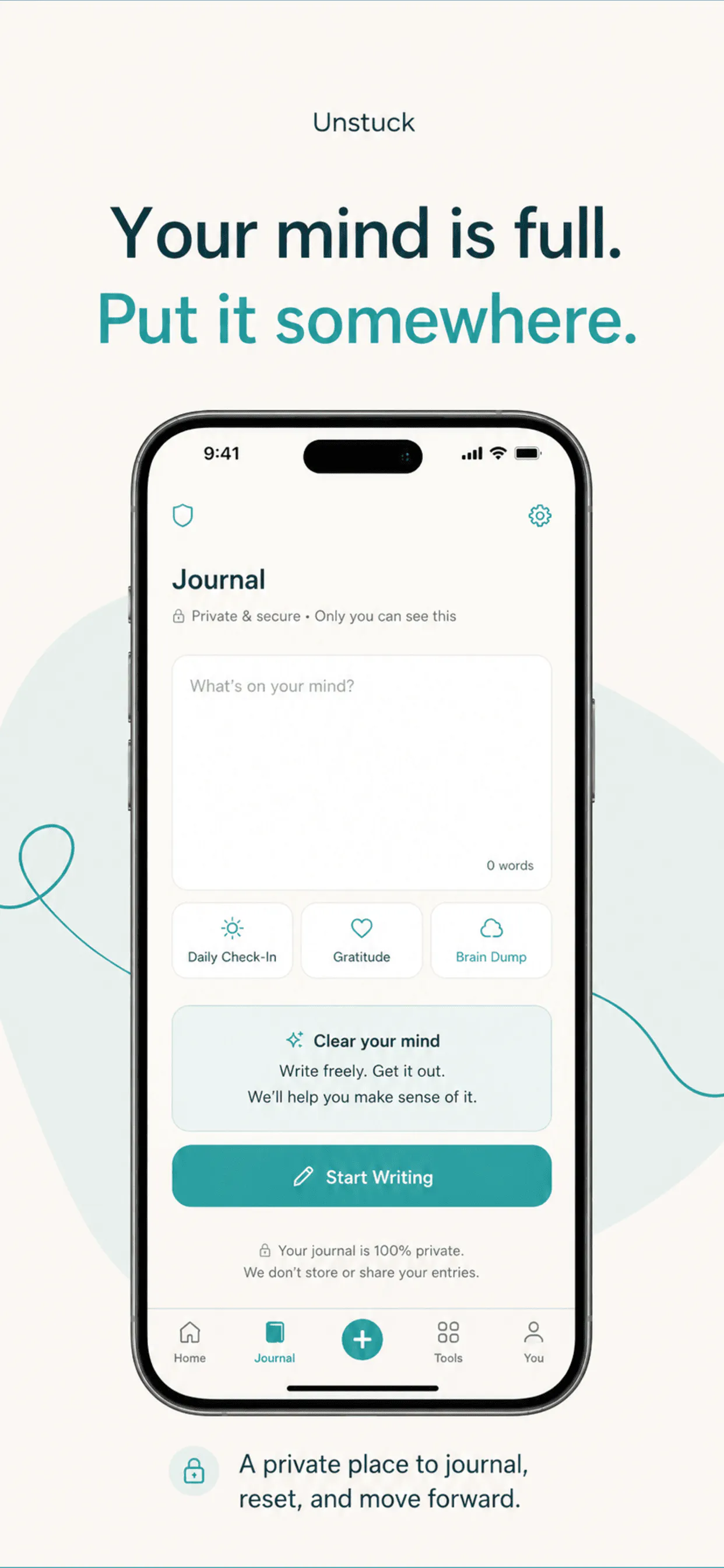 Unstuck: Private Mental Reset App gallery image