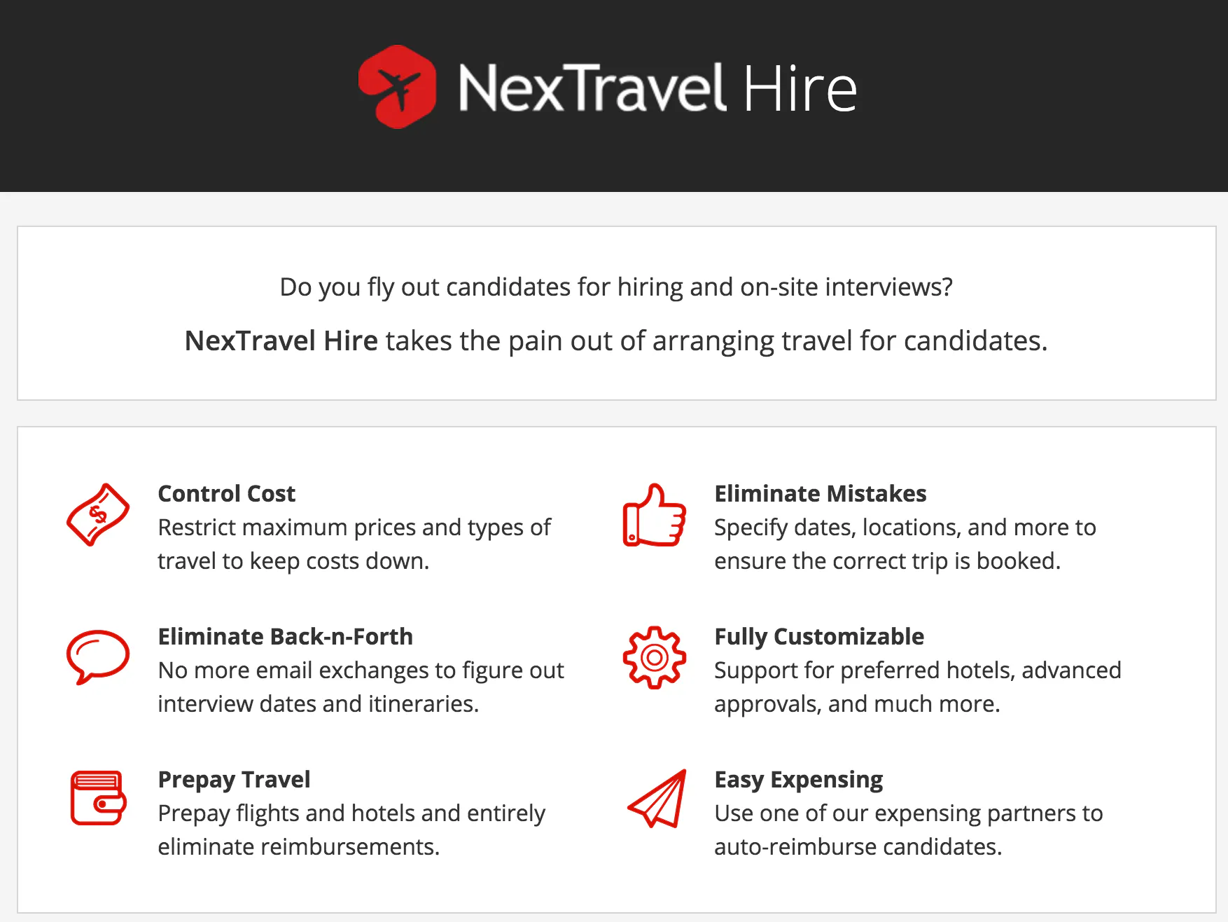 NexTravel hire