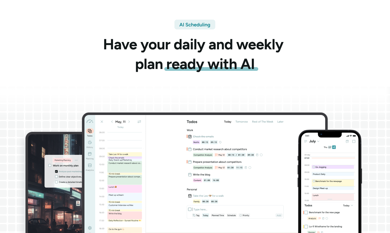 startuptile BeforeSunset AI 2.0-Personalized AI daily planning that suits your life