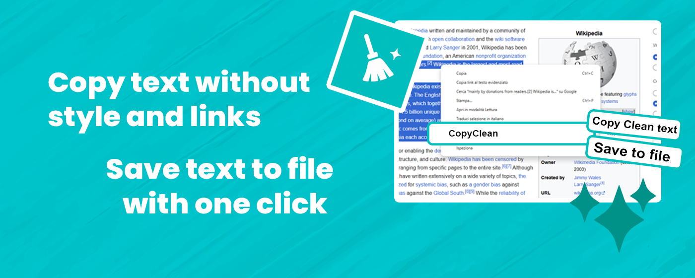Copy Clean and save with one click gallery image