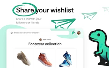 Image of a person creating a wishlist with various products