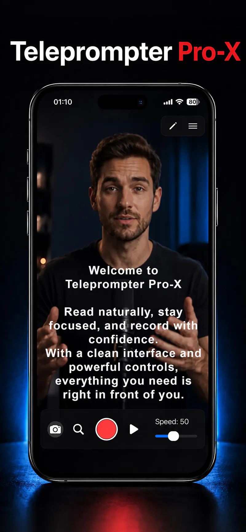 Teleprompter Pro-X screenshot 2