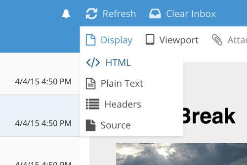 MailDev gallery image