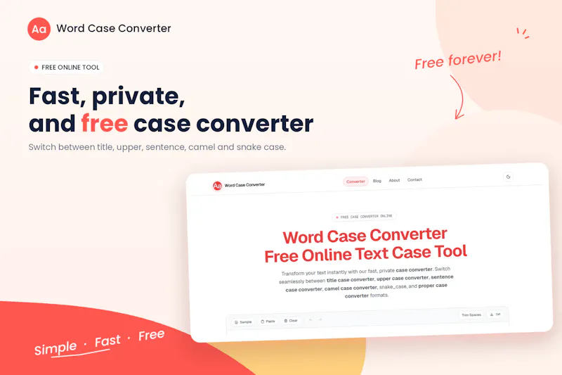 Word Case Converter screenshot 1