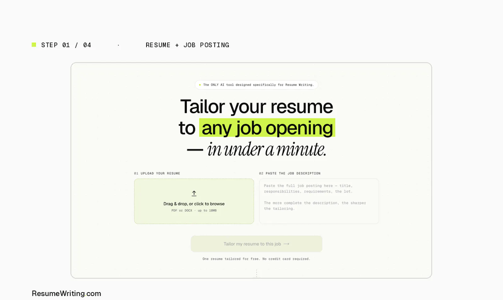 ResumeWriting.com screenshot 2