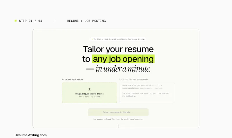 ResumeWriting.com screenshot 2
