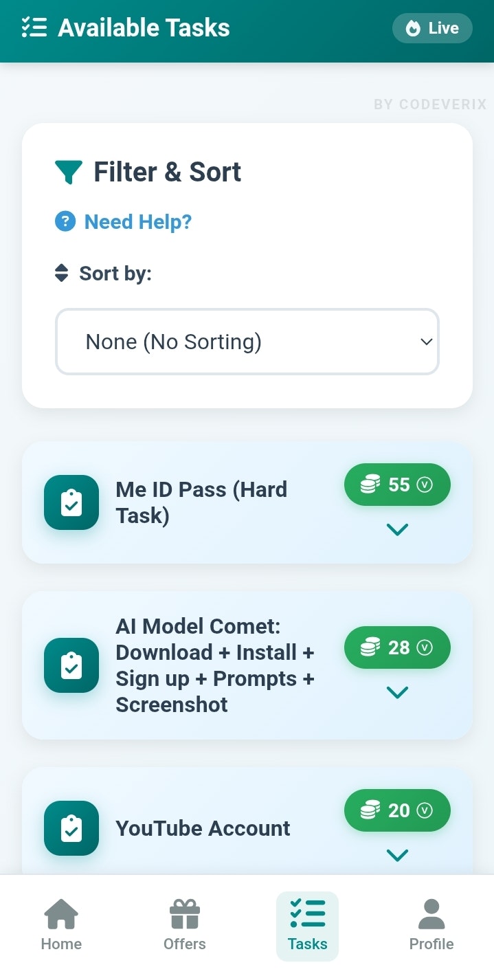 Verix Tasks gallery image