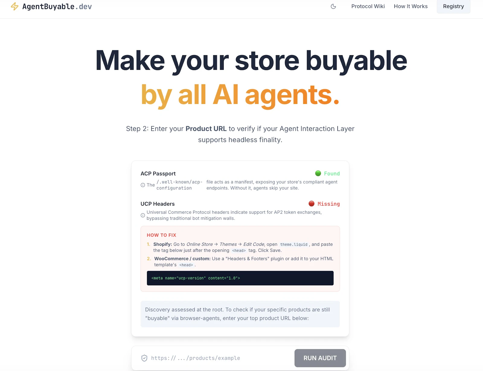 AgentBuyable.dev screenshot 4