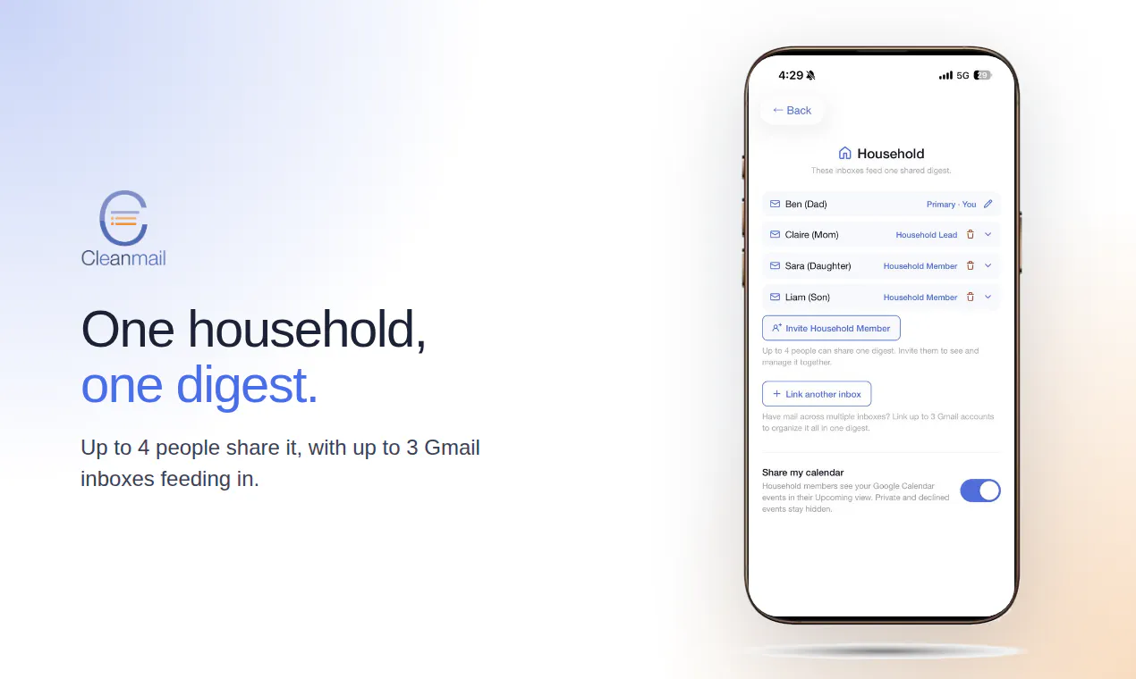 Cleanmail: Family Inbox gallery image