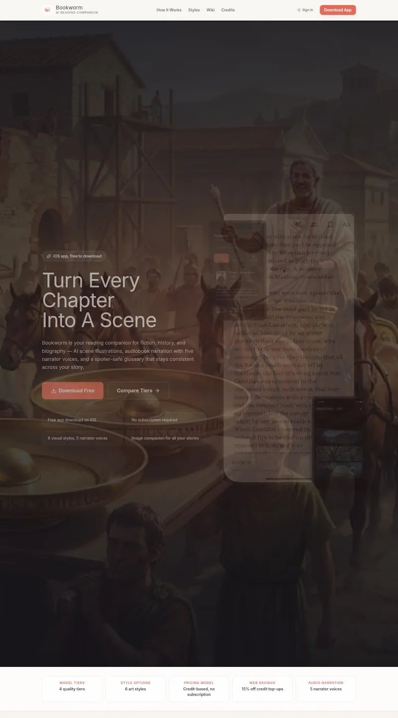 Bookworm screenshot 1