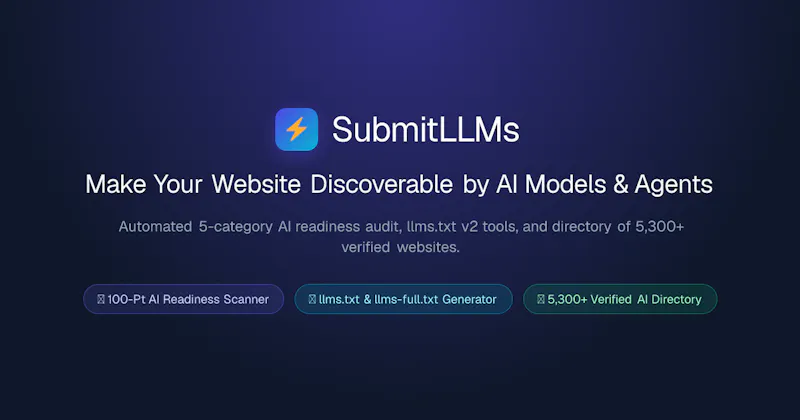 SubmitLLMs screenshot 2