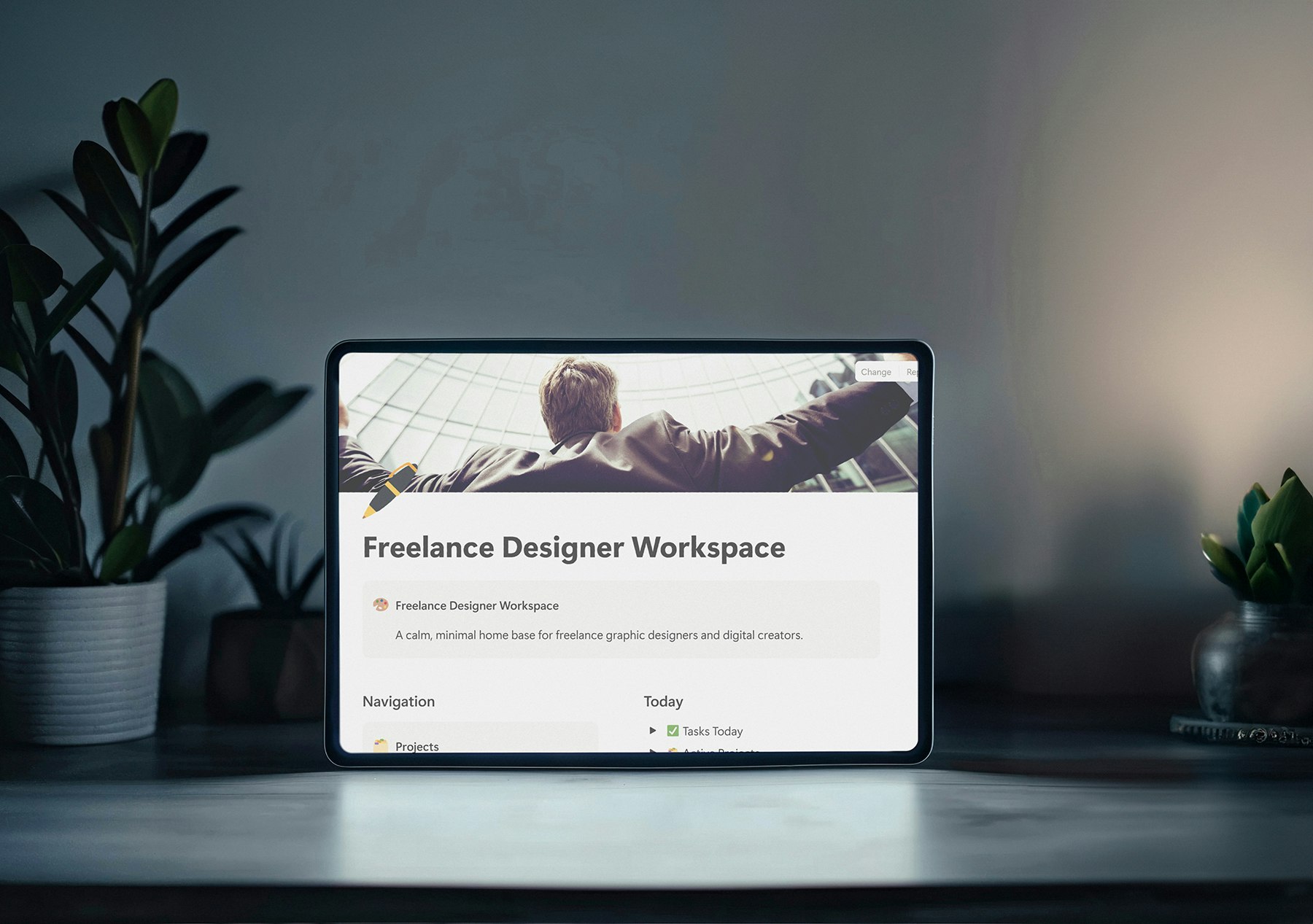 Freelance Workspace Notion Template gallery image