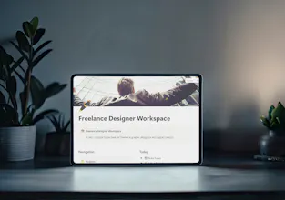 Freelance Workspace Notion Template gallery image